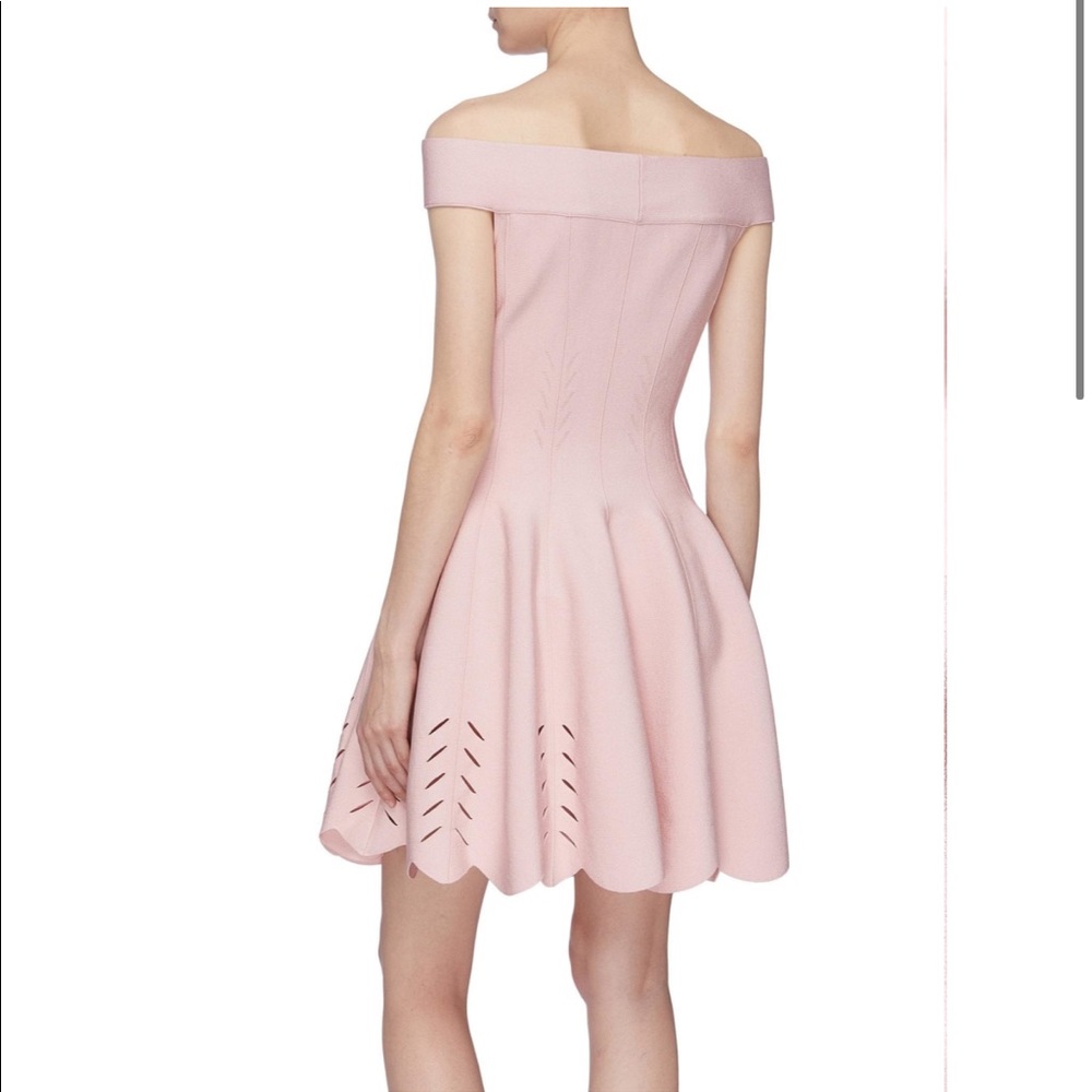 ALEXANDER MCQUEEN off the shoulder pleated dress - Picture 3 of 8
